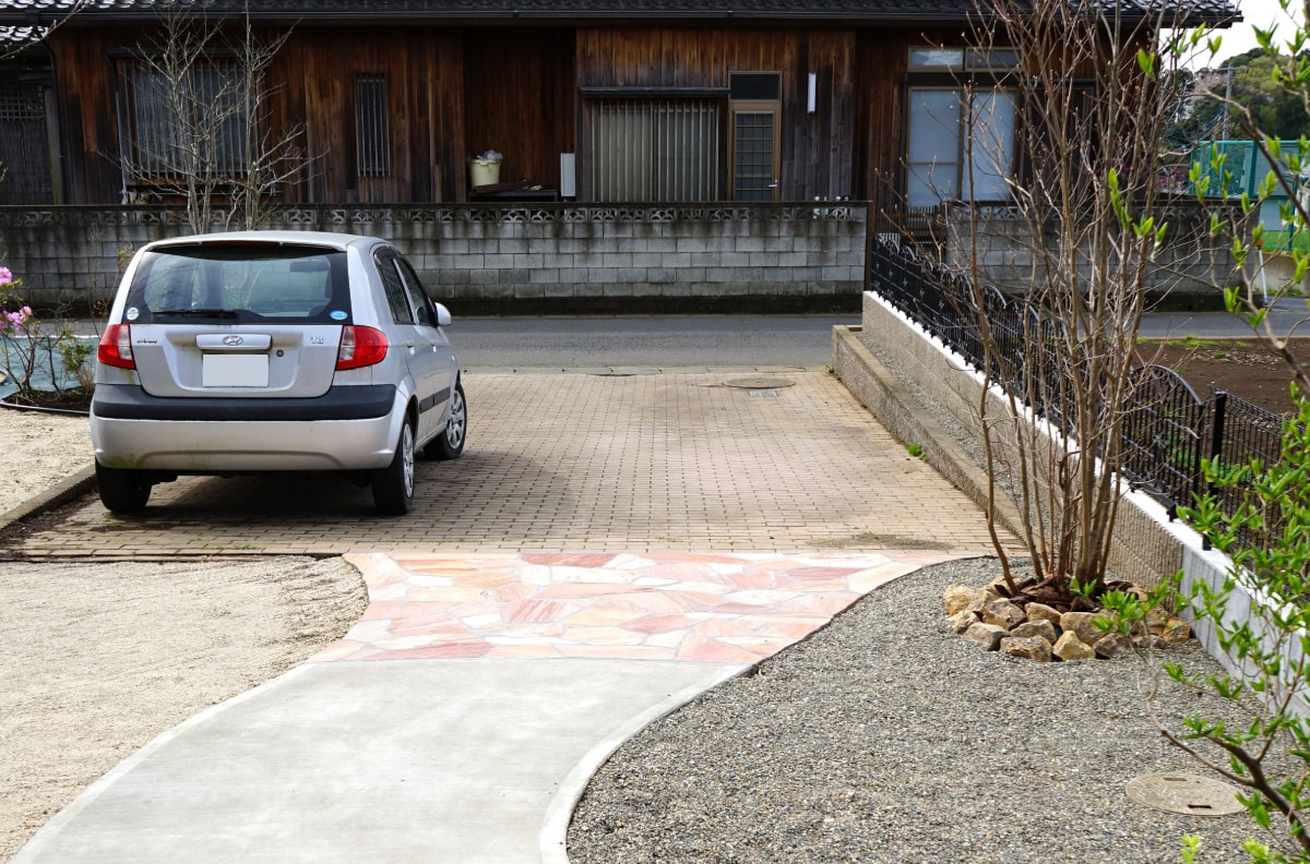 コンクリートによるアプローチ
