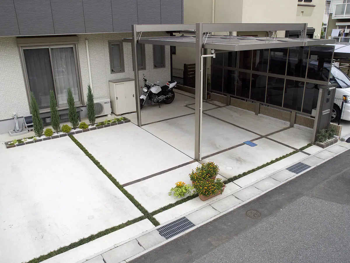 植栽目地の施工例